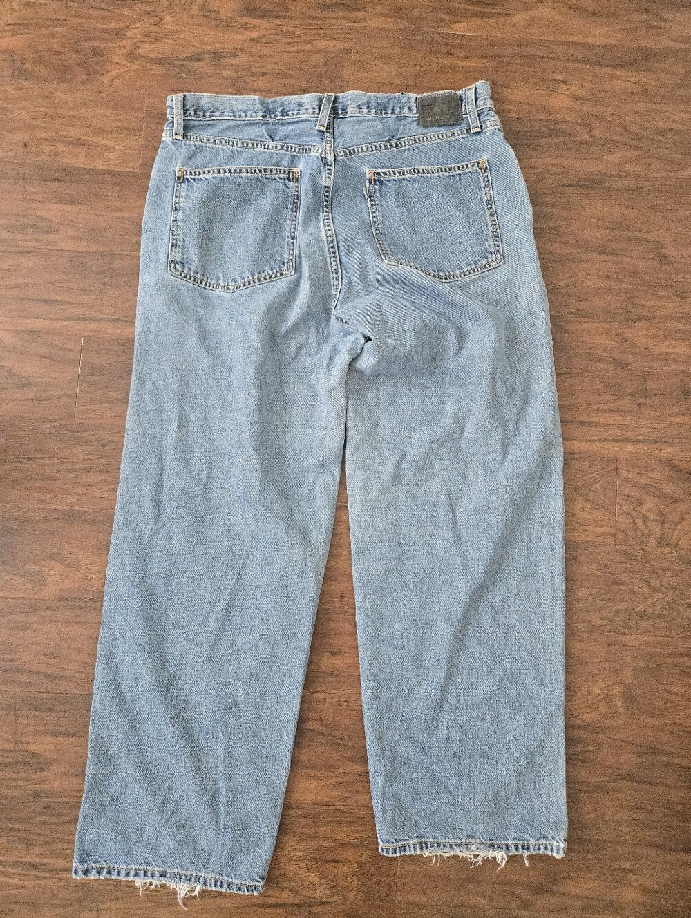 Silvertab Levis Jeans Baggy Loose Distressed Mens 38x32 y2k lightwash